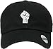KBSV-029 BLK Black History Month Fist Black Power Fight Vintage Distressed Baseball Cap