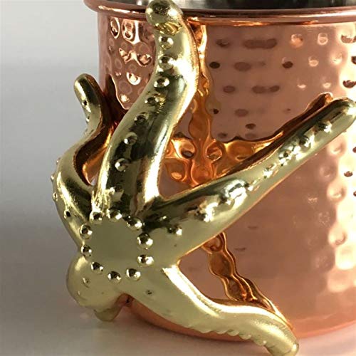 WAWAYU Kupferbecher, Einfache Art und Weise Cocktailglas 500ML Hammered Copper Cup M Cup Edelstahl 304 Coffee Pot Belly… – Bild 3