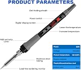Flintronic 80W LCD Soldering Iron Kit 180-520°C 15 in 1 Digital Temperature view 5