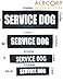 Albcorp Reflective Service Dog Patches with Hook Backing for Service Animal Vests /Harnesses Large (6 X 2) Inch