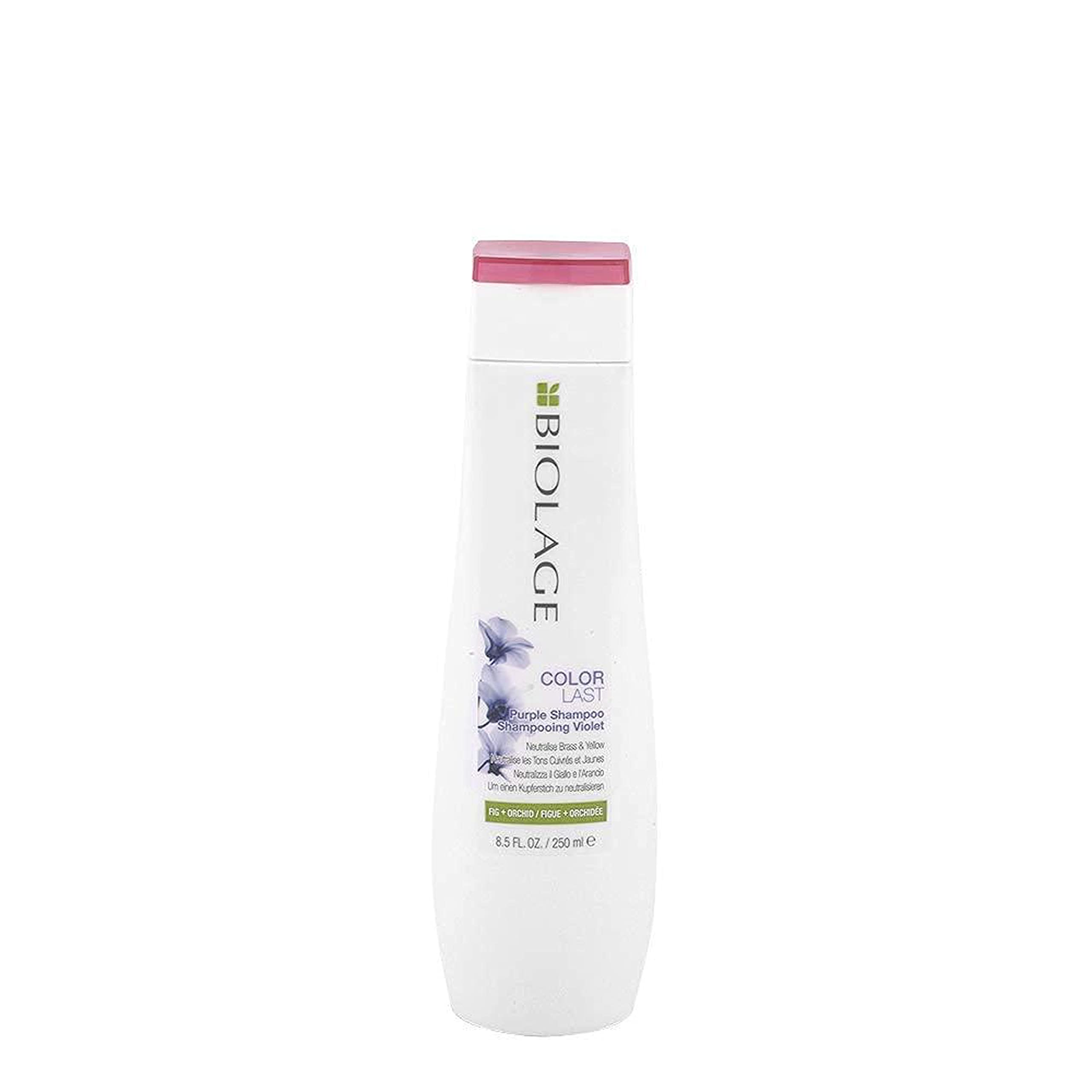 Biolage Professional Color Last Purple Shampoo for Coloured Hair, Neutralises Brass and Unwanted Warm Tones, For Blonde Hair that Shines, infused with Orchid Extracts, 250ml