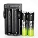 4X 5800mAh Li-ion 18650 3.7V Rechargeable Battery + 1X Dual Smart Battery Charger For Flashlight Headlamp