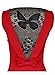 Vfemage Women Sexy See Through Back Butterfly Lace Bow Cocktail Dress