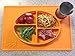 ChooseMyPlate - all-in-one Silicone Placemat with cup holder and nutritional guidelines for babies, toddlers, and kids - BPA free non-slip food divider dinnerware for kids - Color: (Orange)