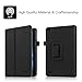 Fintie Folio Case for Amazon Fire (Previous Generation - 5th) 2015 release - Slim Fit Premium Vegan Leather Standing Protective Cover, Black