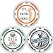 Da Vinci Golf Ball Marker Poker Chip Collection, 11.5 Gram Chips