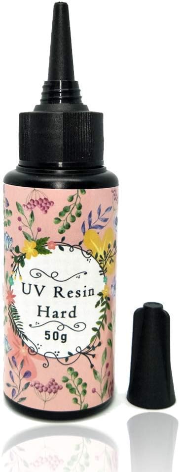 UV Resin - Hard Type Glue Transparent Ultraviolet Curing Resin for DIY Jewelry Craft Decoration Making - Transparent Ultraviolet Curing Sunlight Activated Resin for DIY Jewelry Craft Decoration Making