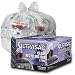 Clear Recycling Bags by Ultrasac - Heavy Duty 45 Gallon Garbage Bags (Huge 100 Pack w/Ties) - 46' x 40' - Industrial Quality Clear Trash Bags for Paper, Plastic, Cans, Bottles, Newspaper, Grass, Lawn primary