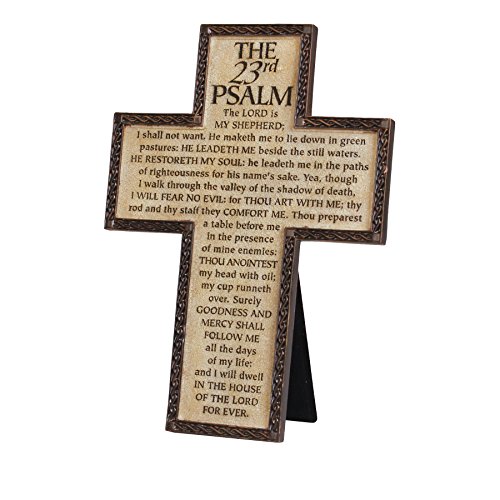 Lighthouse Christian Products Psalm 23 Wall/Desktop Cross, 7 1/4 x 10"