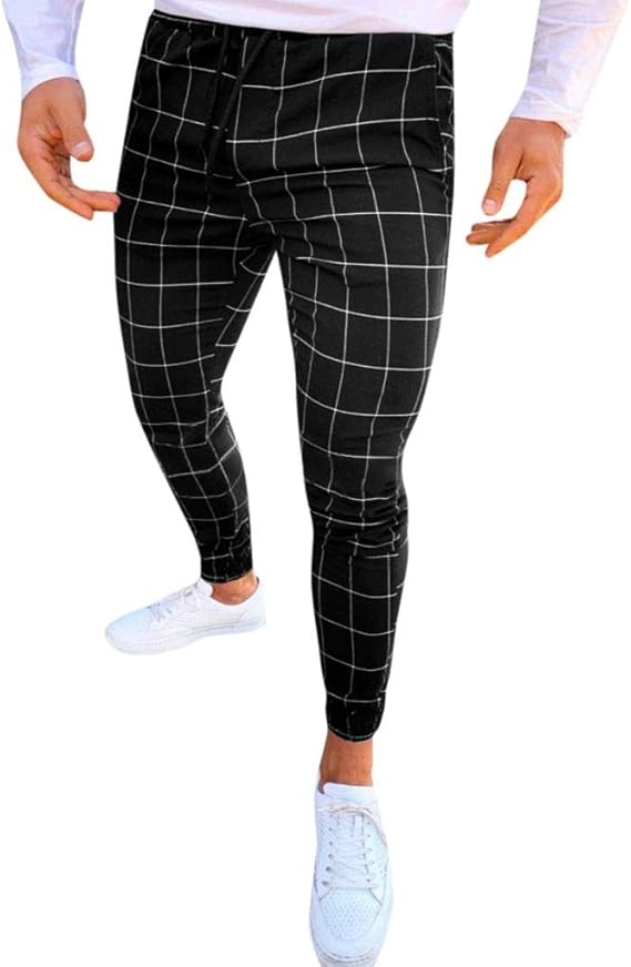 Pantalones cuadrados de moda hombre Clearance