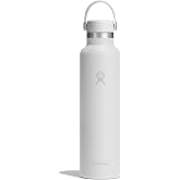 Hydro Flask Water Bottle - Insulated Stainless Steel - Non Spill, Leakproof in 24 Oz Tonal White