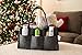 Baby Diaper Caddy Organizer - Portable Storage Nursery Tote with Adjustable Dividers and Faux Leather Handles - Perfect for Baby Storage and Kids Room or Travel in Car - Great