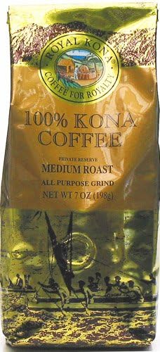 Royal Kona Coffee 100% Kona Coffee Private Reserve Ground 7 oz Bag (Pack of 3)