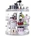 Awenia Makeup Organizer 360-Degree Rotating, Adjustable Makeup Storage, 7 Layers Large Capacity Cosmetic Storage Unit, Fits Different Types of Cosmetics and Accessories, Plus Size (Clear)