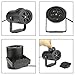 LED Snowflakes Projector-Christmas projector，Christmas Party Light， Heart Snowflake Garden Lamp Outdoor Lighting (Black)