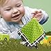 5 Colors - TAGZ Tag Blanket for Infant by CRAZZIE (Owl Grey Geo with Lime Dot-Minky)