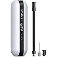 CYCPLUS Electric Air Compressor Portable Bicycle Pump Car Tire Inflator, Max 150 PSI, Auto Shut-Off Air Pump with Presta and Schrader Valves for All Bicycles Motorcycles and Cars(White)