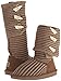 BEARPAW Knit Tall Triangle Button Boot - Women's Hickory, 8.0