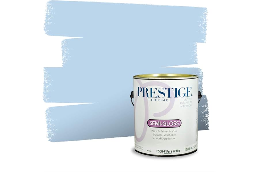 PRESTIGE Paints Interior Paint and Primer In One, 1-Gallon, Semi-Gloss, Comparable Match of Valspar* Escape*