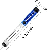 Dolaso Desoldering Pump Blue Solder Sucker Metal Housing Teflon Tip Electronic view 2