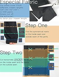 Safort 28" 30" 32" 34" Inseam Regular Tall Bootleg Pantalones de yoga, 4 bolsillos, UPF50+,