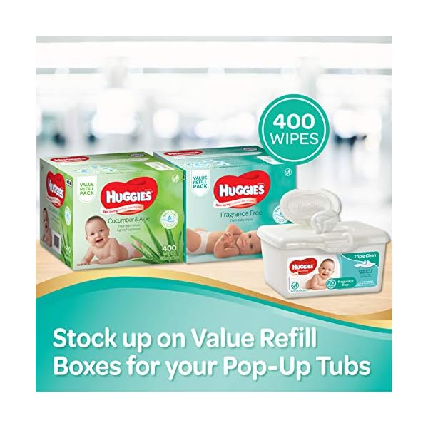 huggies fragrance free wipes 400 pack