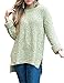 MEROKEETY Women's Long Sleeve Sherpa Fleece Knit Sweater Side Slit Pullover Outwears
