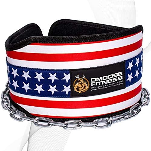 Dmoose Fitness Dip Belt With Chain For Weightlifting Pullups Powerlifting Crossfit And Bodybuilding Workouts Long Heavy Duty Steel Comfortable #weight #lifting #belt #for #crossfit
