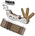 Bonim Compact Key Organizer Up to 14 Keys - Smart Keychain Holder Multi-Function Pocket Key Gadget - Lightweight Compact Practical Multi Tool Key chain With Carabiner (White)