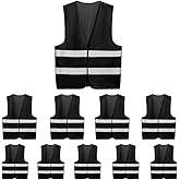 10 Pack Mount Marter Safety Reflective Vest for Outdoor Operator and Sportsmen