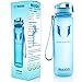 MAIGG Best Sports Water Bottle - 32oz - Eco Friendly & BPA-Free Plastic - Fast Water Flow, Flip Top, Opens with 1-Click - Reusable with Leak-proof Lid