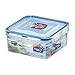 LOCK & LOCK Easy Essentials Food Storage lids/Airtight containers, BPA Free, Square-20 oz-for Coffee, Clear