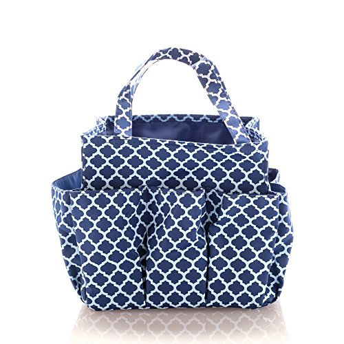 Small Garden Tote Bag, Utility Bags for Gardening, Car Totes, Organization, (Navy Blue) - Thumbnail 7