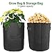 Lovinouse Large 4-Pack 10 Gallon Grow Bags, with 5 Pcs Plant Labels 5pcs Plant Labels, Potato Planter Bags with Access Flap, Handles, Aeration Fabric (4 Pack 10 Gallon+5 Planter Label)thumb 4