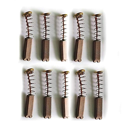 Motor Carbon Brushes POWERTOOL 10Pcs Mini Carbon Brushes Electric Motor Brushes Replacement Part for Generic Electric Replacement (2.5x4x12.5mm)