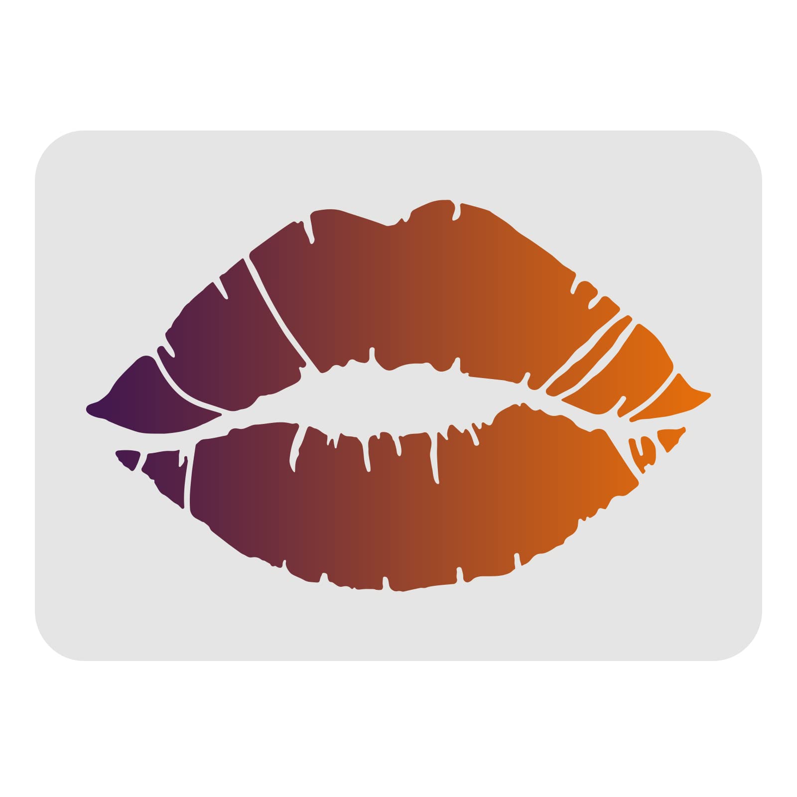 FINGERINSPIRE Lips Drawing Painting Stencils Templates 29.7x21cm Plastic Stencils Decoration Rectangle Reusable Stencils for Painting on Wood, Floor, Wall and Fabric