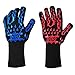 ASHLEYRIVER BBQ Grill Glove Extreme Heat Resistant Oven Gloves for Cooking, Grilling, Baking-11 Inch 1 Pair-Small Lady Size