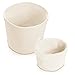 Rope Basket Organizer Combo Set - Eco-Friendly, Natural Color and Tightly Woven - Medium Size 15 x 13 inch Cotton Rope Basket, with Bonus 8 x 6 inch Nylon Rope Basket - Mold Resistant and Decorative