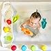 Ubbi Secure Grip Adjustable Extender Bar Bath Tray Caddy & Bath Toy Organizer Storage Bin, Bath Toy Organizer, Newborn Bath Time Essential, Baby Bath Accessories, White