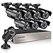 ZOSI 8CH 5MP Lite Security Camera System with AI Human/Vehicle Detection,8 Channel CCTV DVR and 8 x 1080p 1920TVL Weatherproof Surveillance Cameras Indoor Outdoor,Night Vision,Remote Access,No HDD
