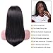 Muokass 4x4 Lace Front Wigs Straight Hair Brazilian Virgin Human Hair Lace Closure Wigs For Black Women 150% Density Pre Plucked With Elastic Bands Natural Color (24 inch, straight wig)