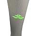 Epivive Digital Flame OTC Soccer Baseball Softball Volleyball Socks (Grey/Neon Green, Small)