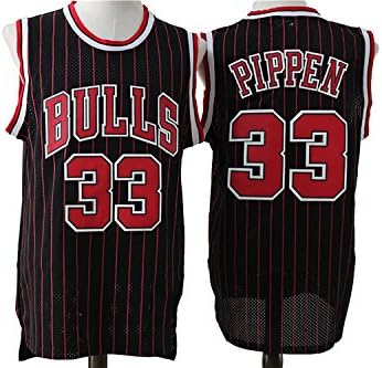 Mens Scottie Pippen #33 Chicago Bulls Retro Jersey Black S