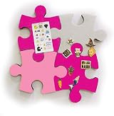 MCLEULLA Felt Bulletin Cork Board Tiles, 4 pcs Colorful Puzzle Wall Stickers view 6