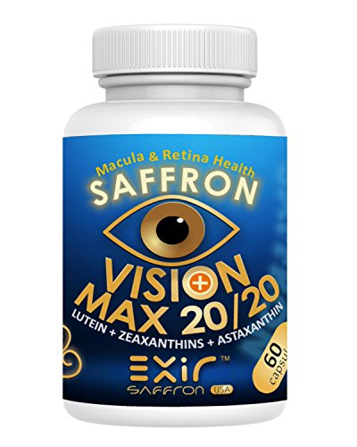 Vision Max 20/20 Promote Eye Health & Ability to Focus | Saffron Saffron-Extract Astaxanthin Lutein Meso-Zeaxanthin Zeaxanthins Vision Max 20/20 Promote Eye Health & Ability to Focus | Saffron Saffron-Extract Astaxanthin Lutein Meso-Zeaxanthin Zeaxanthins