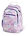 High Sierra Curve Backpack, Delicate Lace/Lavender/White with Lunch Kit, 18.5 x 12.5 x 8.5-Inch
