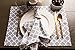 DII Lattice Tabletop Collection, Placemat Set, 13x19, Gray, 6 Piece