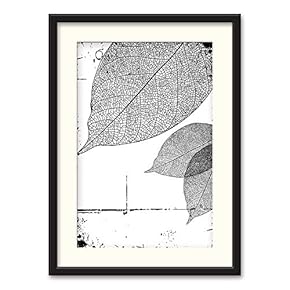 Black Paper Framed for Living Room Bedroom Abstract...