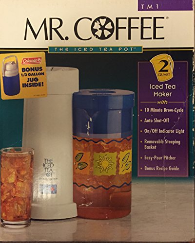 Mr. Coffee Electric Iced Tea Machine TM1 with Bonus Jug