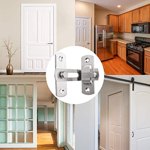 Flip Sliding Right Angle Door Latch 90°Degree Stainless Steel Safety
